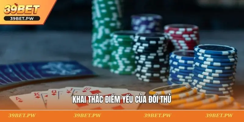 Mẹo Chơi Poker Mang Lại Lợi Thế Cho Người Chơi Trên 39BET Khai thác điểm yếu của đối thủ